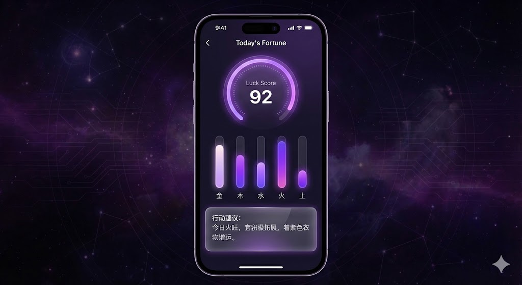 Today's Report UI Purple Theme